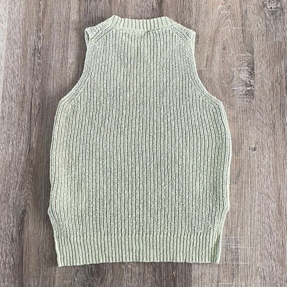 Madewell Shaker Sweater Tank Sunfaded Mint - Size: Small - Picture 7 of 8